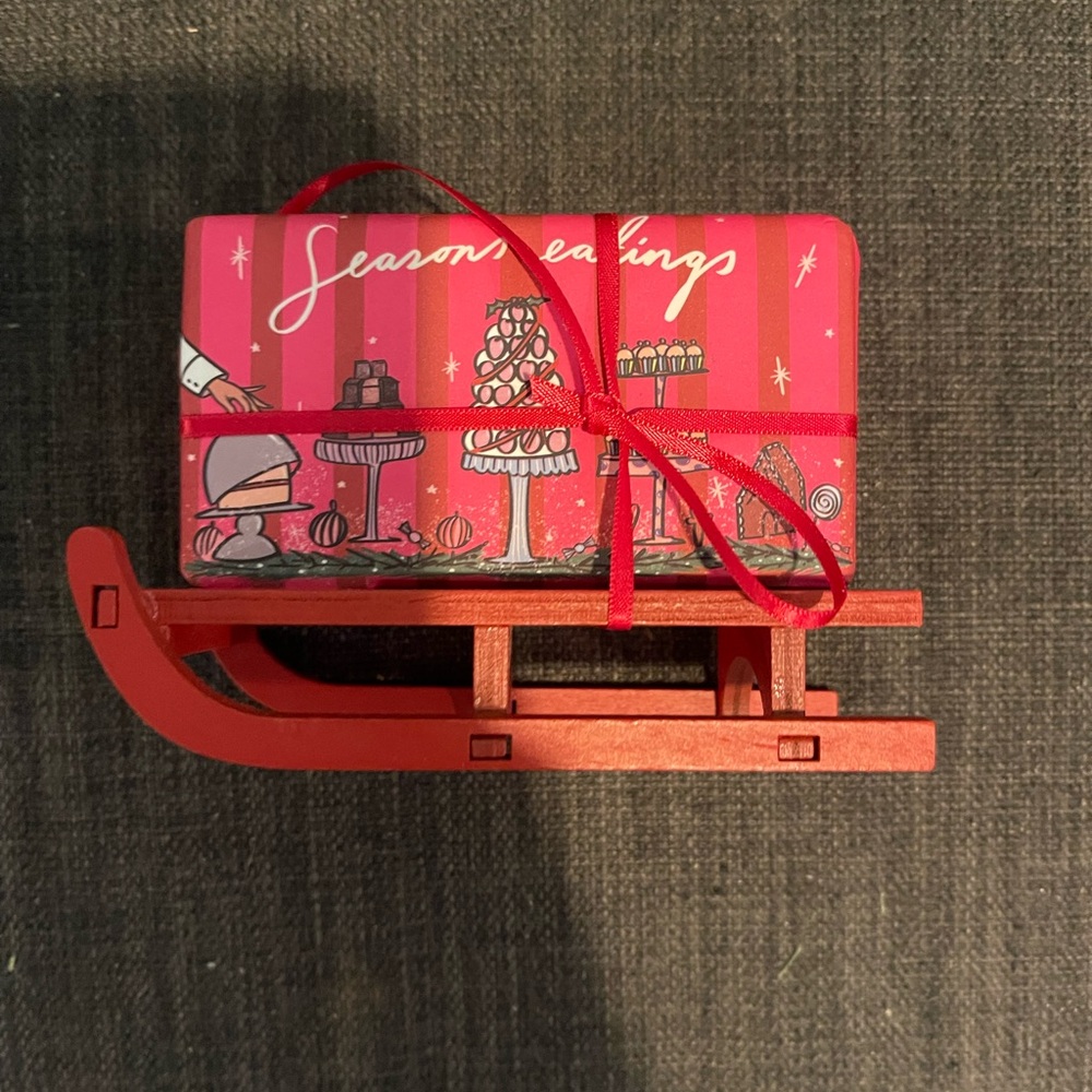 Anthropologie Red and Pink Gingerbread Delight Soap
